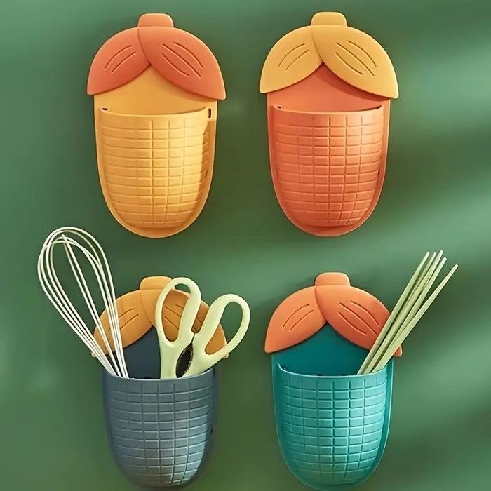 Стенен органайзер за съхранение на домакински за баня, кухня