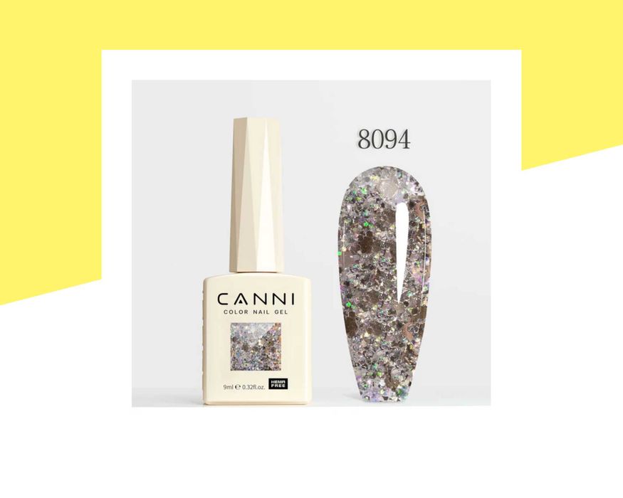 Професионален хипоалергенен гел лак серия „Crystal Flash“ CANNI – 9 мл