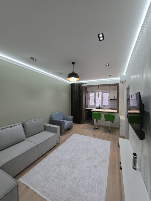 Чиланзар 8 квартал 1в2/2/4 с Евро ремонтом мебель и техника