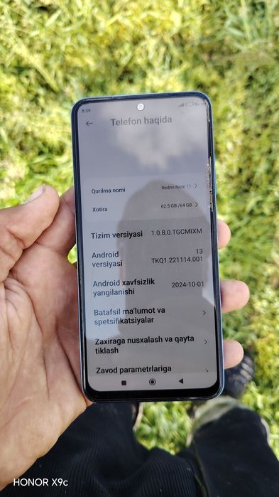 Redmi not 11 xotirasi 64 /6 ge
