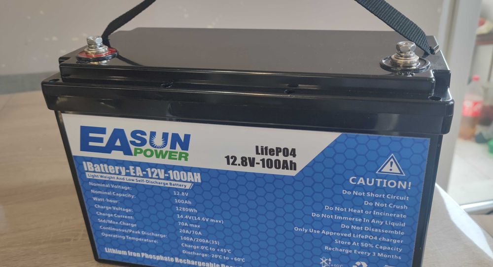 LiFePO4 батерия EASUN POWER 12v 100AH BMS 100AH
