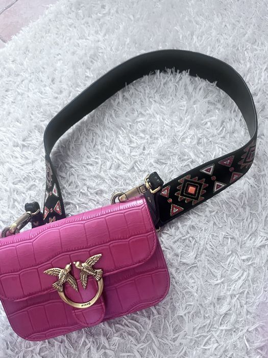 Чанта Pinko естествена кожа