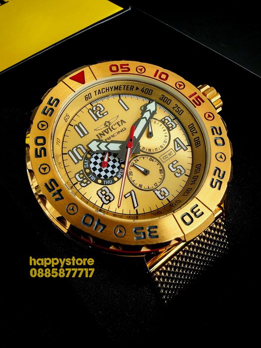 INVICTA Racing Gold 48 mm, Инвикта нов ръчен часовник