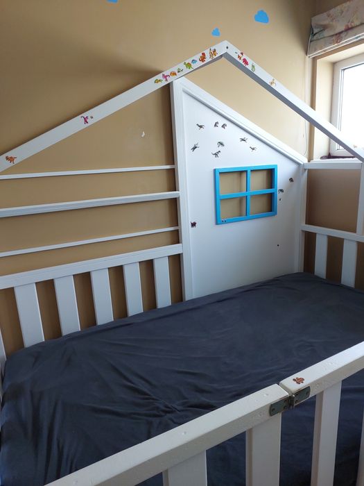 Pat copii + saltea 120x200cm