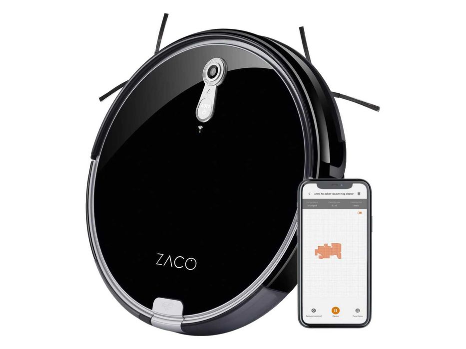 Прахосмукачка робот Zaco A8s с приложение и управление на Alexa