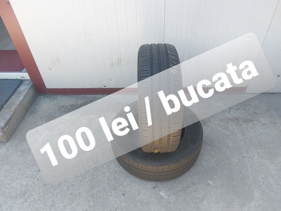 100 lei bucata! Doua anvelope de vara 185 60 r14 Continental ContiPremiumContact 5