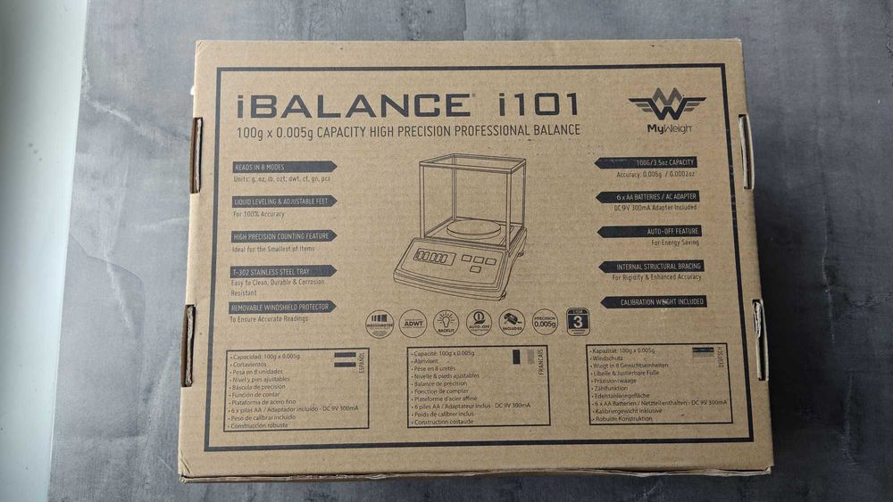 Прецизна настолна везна My Weigh iBalance i101