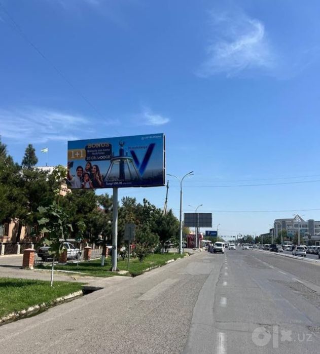Жиззах //ташки реклама лед экран, билборд