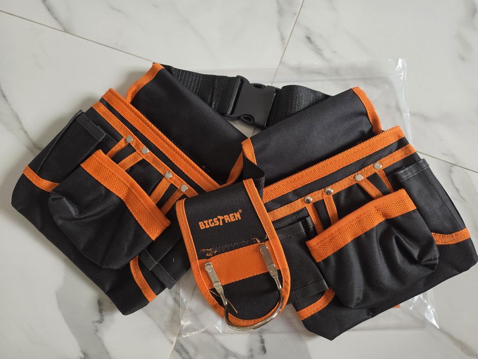 Centura multifunctionala pentru scule, 22 de buzunare+2 bucle+1 suport pentru ciocan