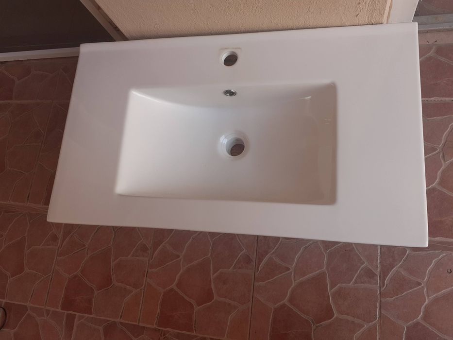 Baterie lavoar si lavoar marmura compozit