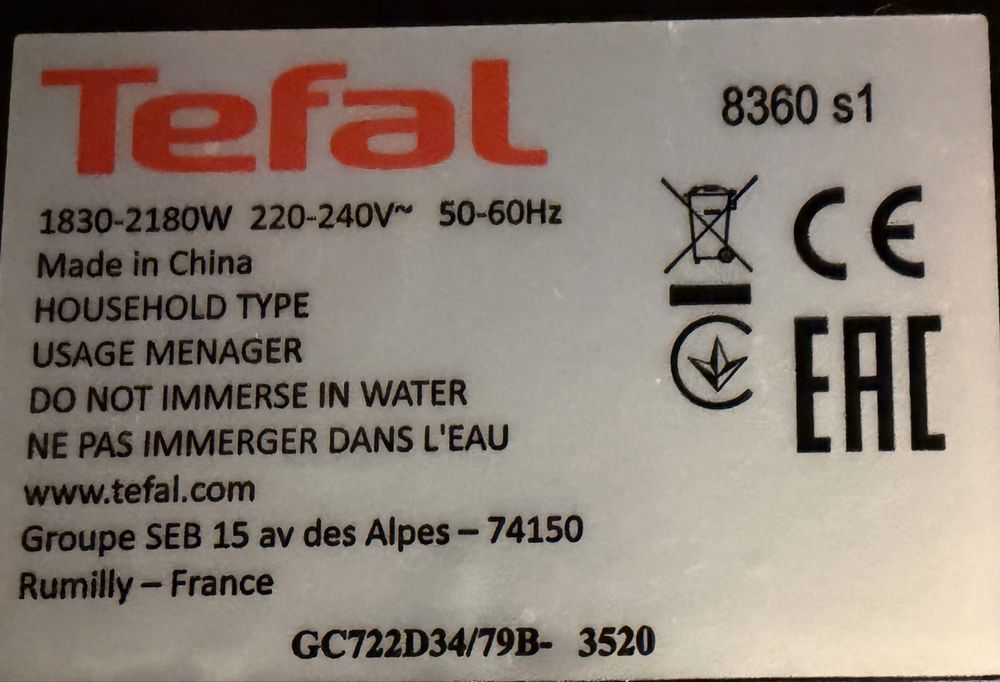 Tefal Optigrill XL GC722D34 - NOU!