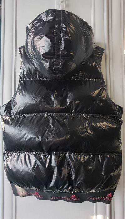 Vesta gluga detasabila neagra dama Adidas x Stella McCartney