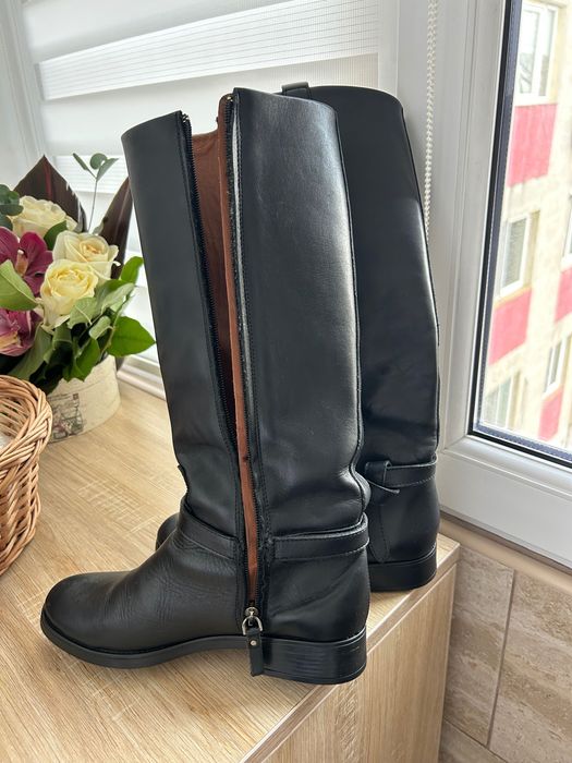 Cizme din piele Massimo Dutti, mărimea 37, stare foarte bună