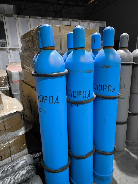 Кислород высокой чистоты 5.0 (99,999%) и 6.0 (99,9999%) в 40л баллоне