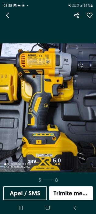 Pistol impact Dewalt cu acumulator