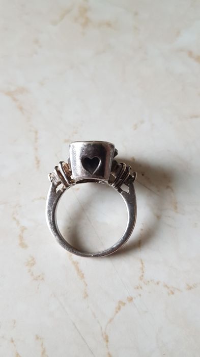 Superb inel dama piatra onix vintage, 17.3 mm,stare foarte buna