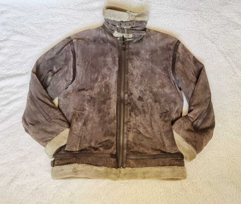 Cojoc dama imitatie blana 5 buzunare Morena maro - gri