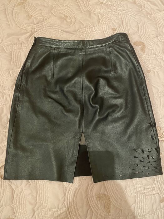 Кожаная юбка