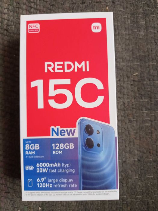 Чисто нов телефон Redmi 15c