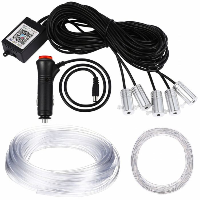 RGB LED осветление за интериор на автомобил с Bluetooth управление и м