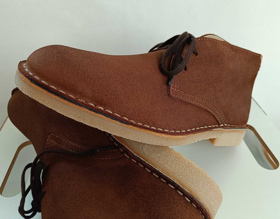 Ghete chukka 45 45.5 premium Carrera NOI piele naturala moale