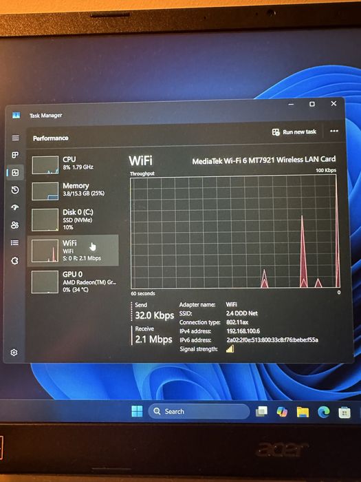 Acer Aspire 3 15 - 512GB nvme - 16GB ram