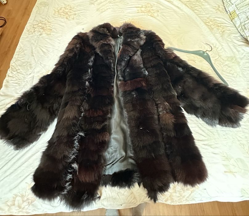 Дамско палто от естествен косъм