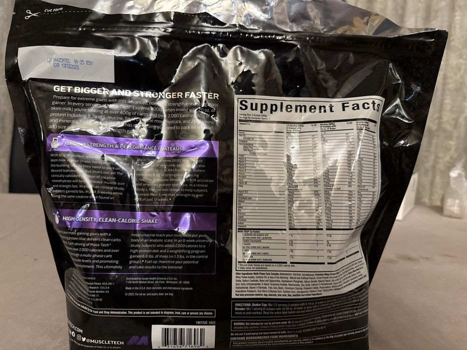 Muscle tech mass gainer