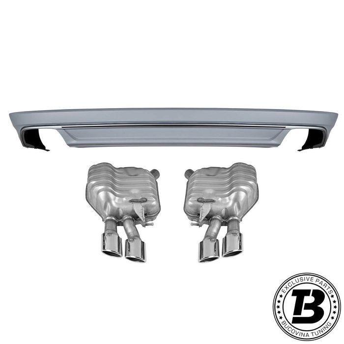 Difuzor Bara Spate cu Ornamente compatibil cu Audi A8 D4 S8 Design