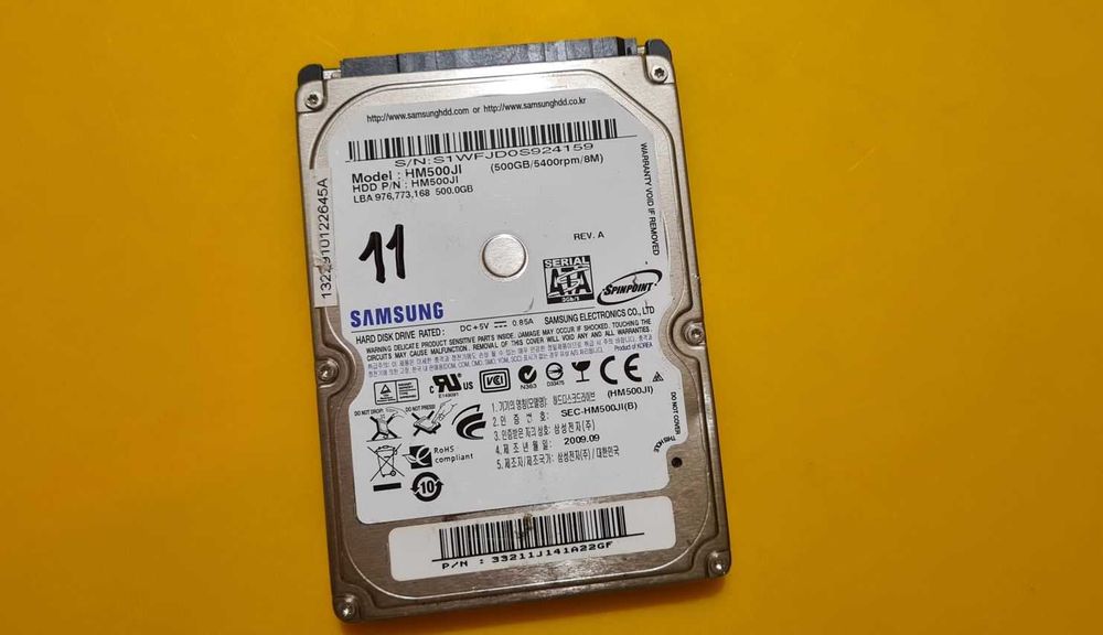 11.HDD Hard Disk Samsung 500Gb 5400Rpm 8MB SATA 2