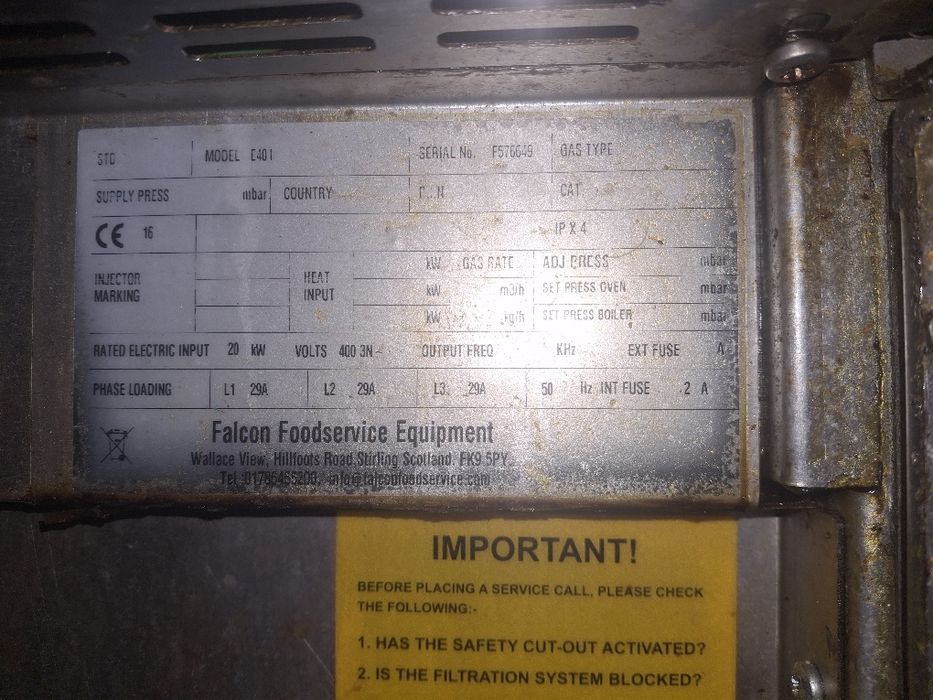 Фритюрник професионален електрически FALCON