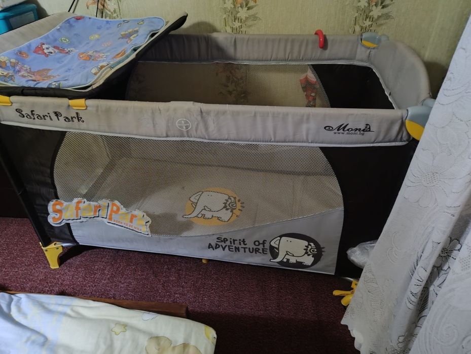 Детска кошара с две нива+матрак