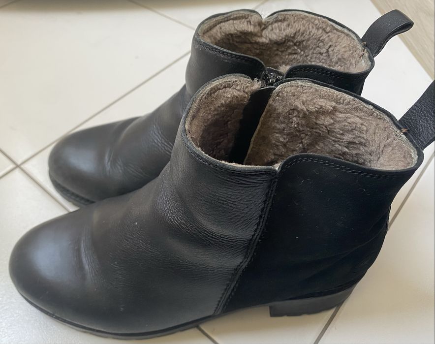 Сапоги зимние, черные