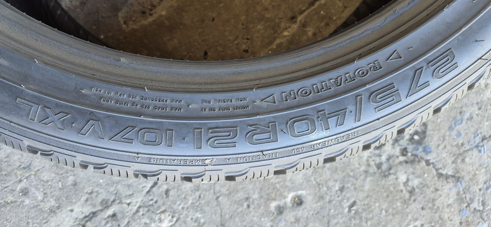 4 anvelope iarna Nokian 275/40/21.Pretul este pe bucata.