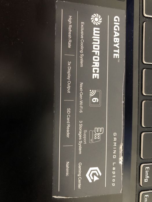 laptop gaming gigabyte i7-10870 nvidia 3060 6gb