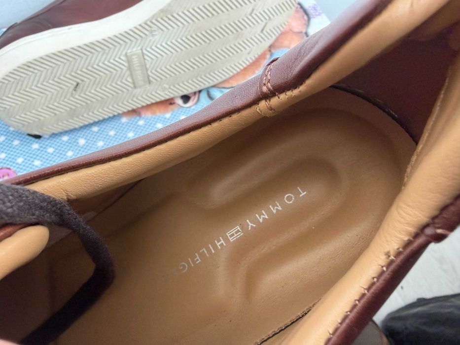 Tommy Hilfiger Premium Leather Cupsole Cognac''оригинални сникърси