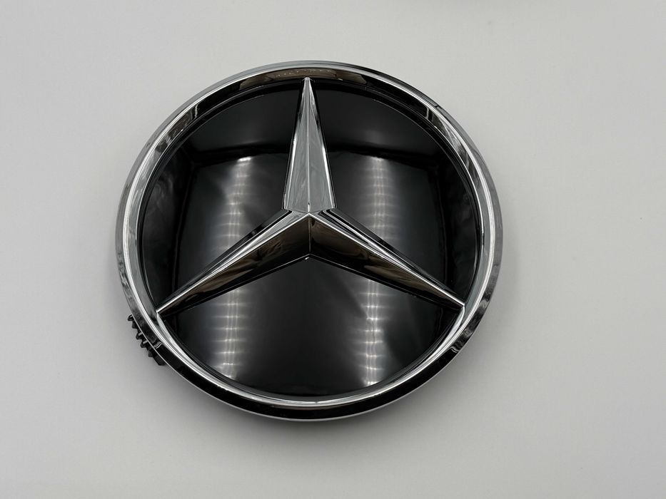 Emblema Compatibila Mercedes W204 C class crom/negru 3D