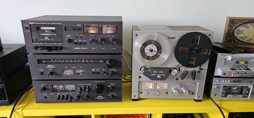 Superbă Linie Vintage Akai AM 2600, Akai GXC 709d, Akai AT 2400