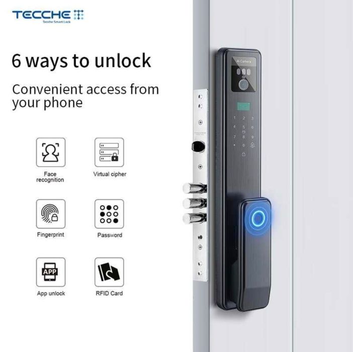 Aqlli qulf Smart Lock Умный замок TECCHE Model: Q7S (Face ID)
