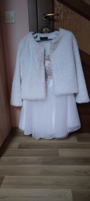 Rochie alba si bolerou