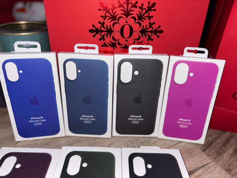 Husa silicon sau piele pentru iPhone 16 cu Magsafe