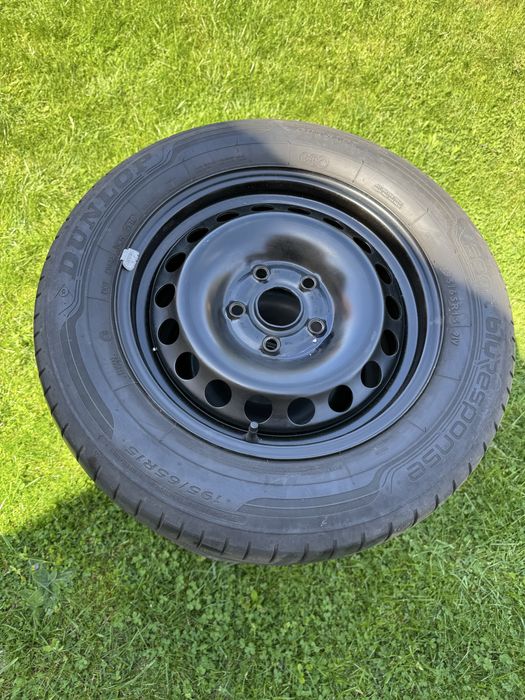 Cauciucuri vara 195/65/15 cu jante tablă 5x112 VW/Skoda/Audi