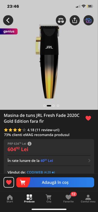 JRL fresh fade 2020C gold edition