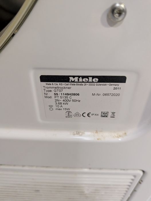 Сушилня с термопомпа Miele Professional PT 5135C