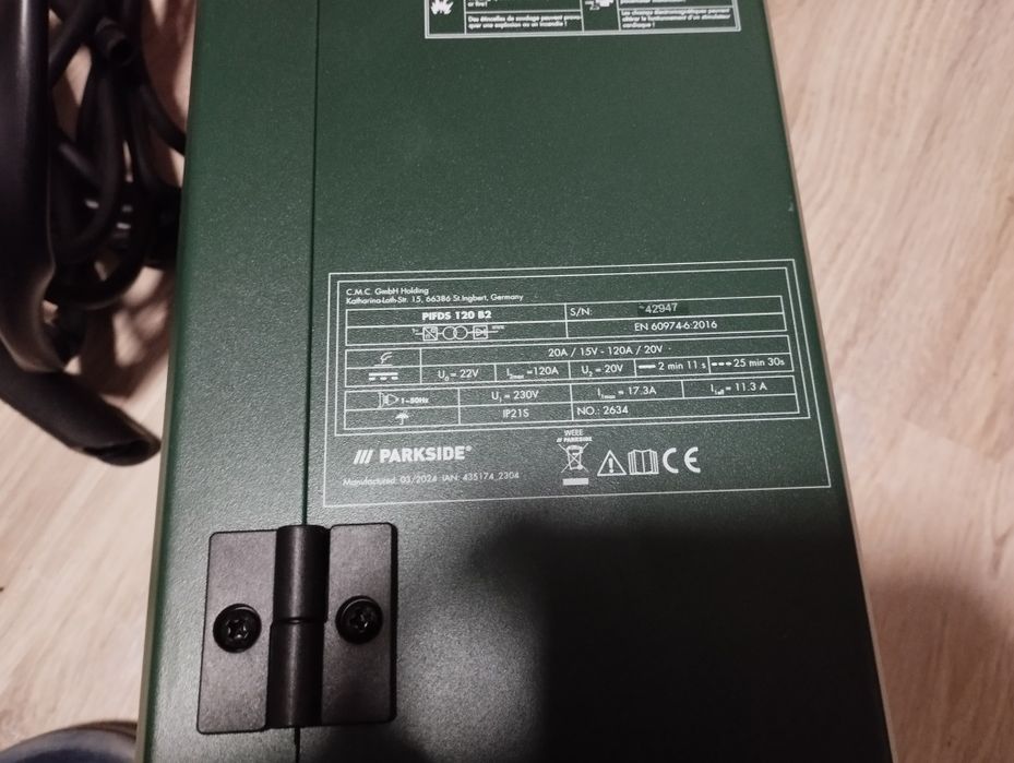 Aparat Sudură Parkside PIFDS 120 B2 - NOU + 4 Role Sârmă Extra (Pachet