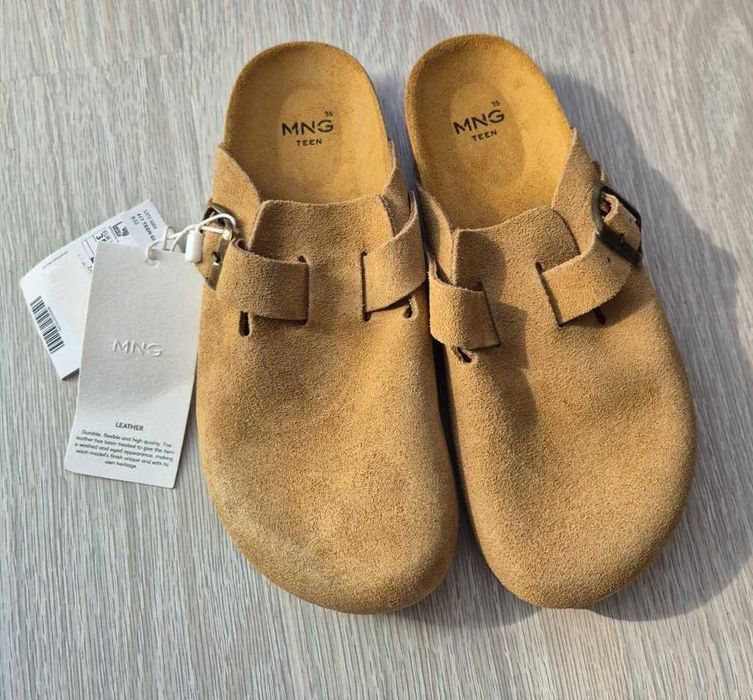 Saboti de piele cu catarama Mango [noi, cu eticheta]