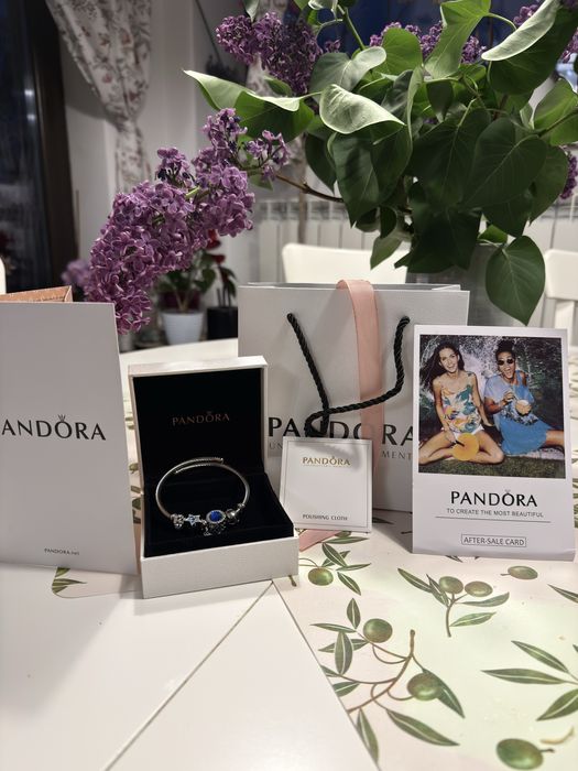 Bratara pandora one size cu charms