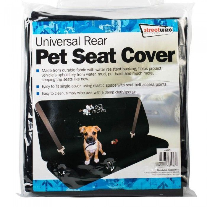 Husa auto protectie caini si pisici husa protectie bancheta spate pentru transport animale cu imprimeu Pets on the Move, impermeabila