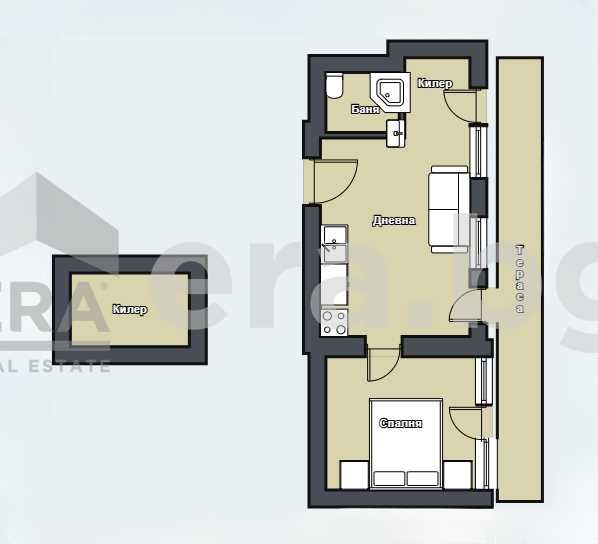 Двустаен апартамент в сграда пред Акт 15 в кв."Левски"