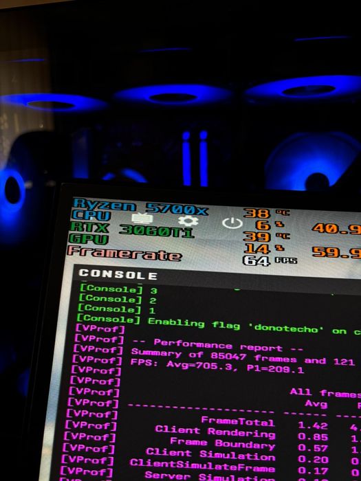 PC Gaming Ryzen 5700x / RTX 3060Ti Aorus Master / 16gb RAM Corsair Vengeance RGB 3600mhz / 700 FPS Cs2 Benchmark